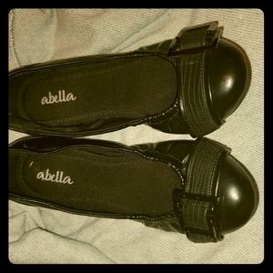 Abella black ballet Flats decorative metal